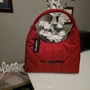 Karl Lagerfeld Red Quilted Women's Bag